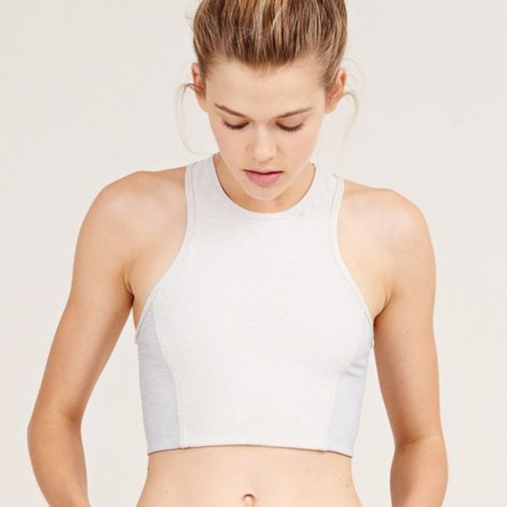Outdoor Voices Athena Crop in Oatmeal, Size Small